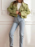 'Eilith' Cropped Plaid Jacket - Celes Fashion